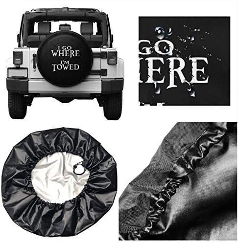 Обикновено отивам Там, където ме Прикачено, Калъфи за гуми - Калъф за резервна гума за кемперов с ремарке RV Jeep Wrangler