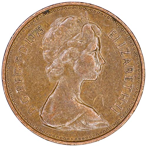 1975 Великобритания Елизабет II, 2-ри Портрет на 1 Нов Добър Стотинка