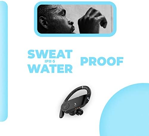 Безжични слушалки Ardorup за лека атлетика в салона и пътеки - с водоустойчива технология за защита от пот - Мъжки и женски