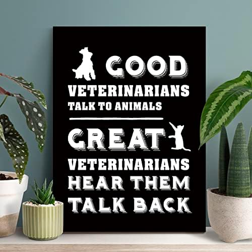 Забавни подаръци Ветеринар, Интериор с принтом върху платно, Добри ветеринарни лекари да Говорят с животните,