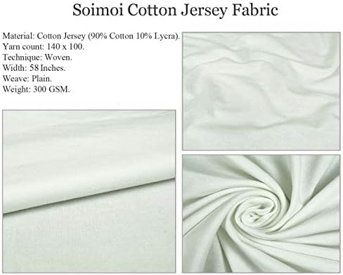 Лилава памучен трикотажная плат Soimoi, цветен плат за бродерия с принтом бяла мечка ширина 58 см
