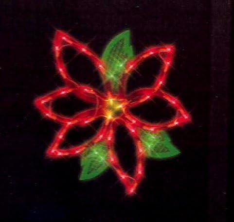 Забележително 17-Инчов Светлинен Украса Силует на Прозореца от Коледа коледна звезда