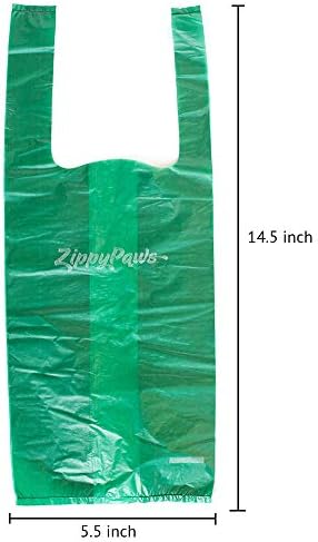ZippyPaws - Торбички за събиране на кучешки какашек, Сменяеми Ролки, Големи Здрави торби за боклук с удобни дръжки,