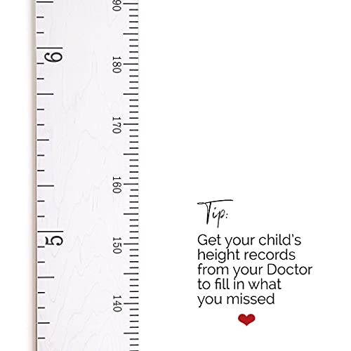 Диаграма на растежа с дървена линийка Headwaters Studio за деца, момчета и момичета - Таблица на растежа и Измерване на височина