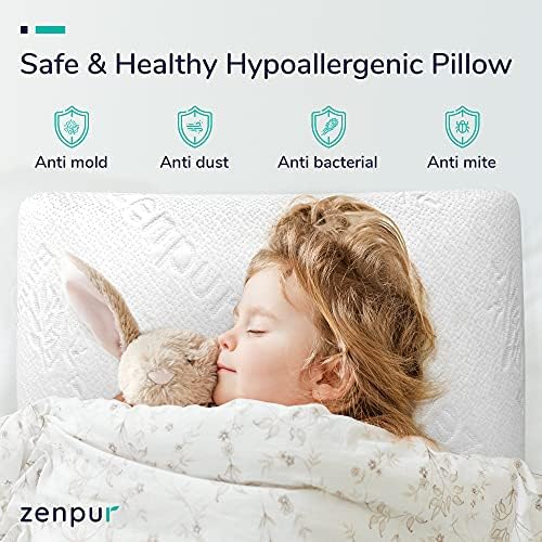 ZenPur Memory Foam Pillow - Ортопедична възглавница за подкрепа на врата, идеална за странично спане Възглавница