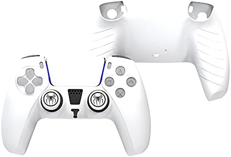 Противоскользящий Силиконов калъф SMOS контролера на Playstation 5, Мек Гумен калъф за безжичен контролер PS5 с 3 Чифта