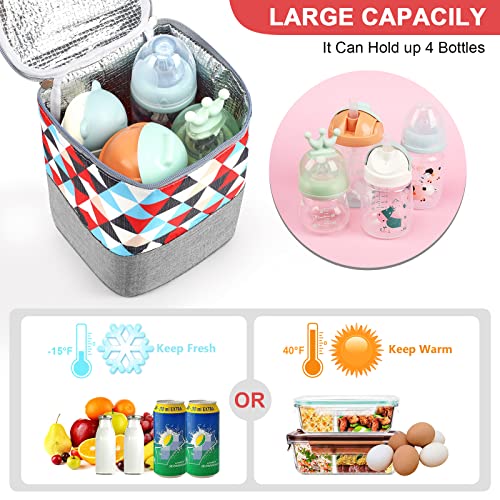 Чанти-тоут Accmor за охлаждане на бебешки бутилки, Изолирано Чанта-хладилник за кърма, Чанта-хладилник за подгряване на бебешки