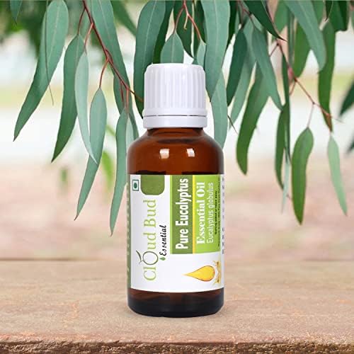 Етерично масло от евкалипт Cloud Bud Pure 5 мл (0,169 унция) - Eucalyptus globulus ( Чист и натурален Терапевтичен