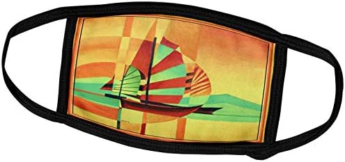 3dRose Taiche - Акрилна живопис - Ветроходна лодка - да плувам към брега - Ветроходство, Абстракция, Лодка, Акрилна