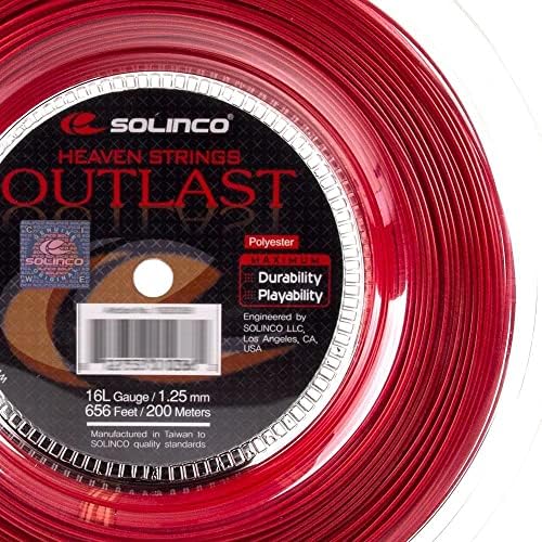 Макара за тенис на струните Solinco Outlast-Червената-16 л