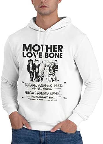 Mother Love Bone Band 4 Hoody За Момчета С Дълъг Ръкав и Кръгло Деколте, Удобна Спортна Hoody, Пуловер, Спортен