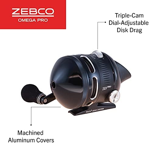 Риболовна макара Zebco Omega Pro Spincast и Комплект удилищ Rhino Tough