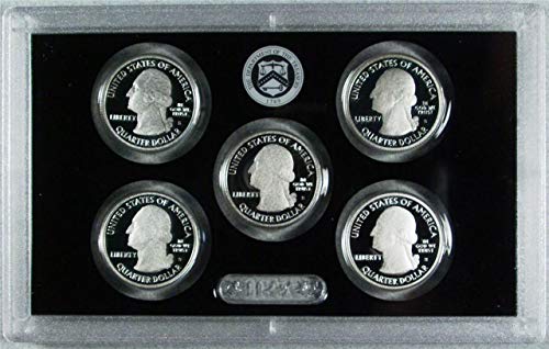 2011 ' S America the Beautiful Silver Quarters Proof Set - 5 монети - Доказателство за скъпоценни камъни към