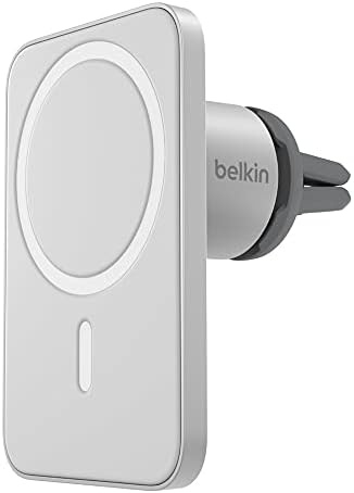 Безжично Зарядно Belkin MagSafe 2-в-1, поставка за бързо зареждане на iPhone с мощност 15 W и кола MagSafe