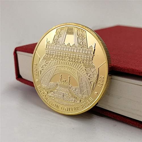 Париж-Тур Айфел Са Подбрани Позлатен Сувенирни Монети Известен Колекция От Сгради Художествена Възпоменателна Монета