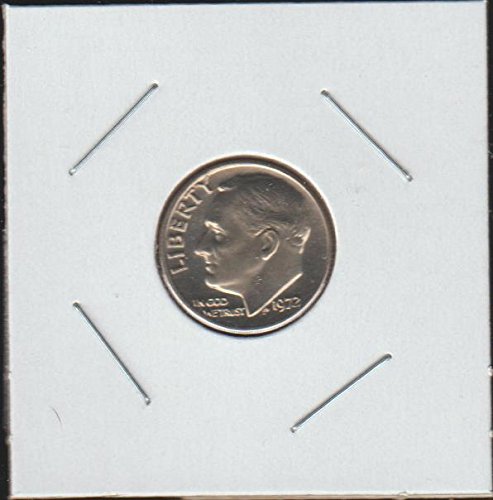 1972 Рузвелт (1946 г. - до момента) Десятицентовик, не обращавшийся на монетния двор на САЩ