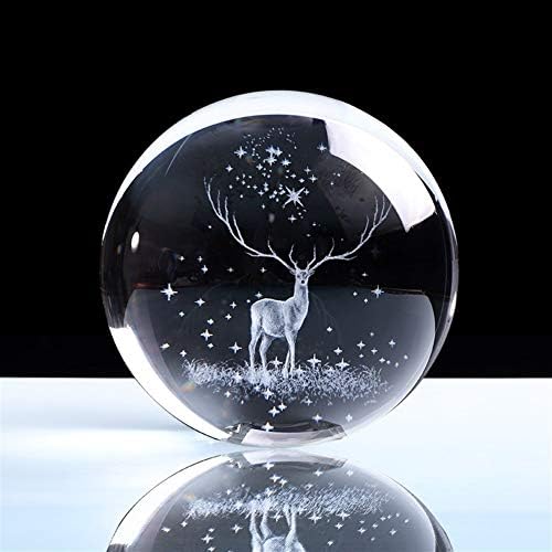 WCPJYZQ 60 mm/80 mm 3D Кристална Топка, Стъклена Гравированная Умален модел на Земята Сфера Кристал Занаятчийски