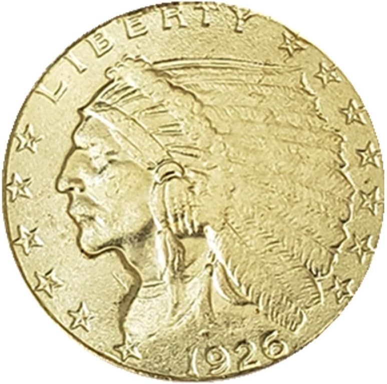 Старинни Занаяти 4 Различни години Главата на американския Индианец 2,5 Цента Златна Монета от 1926 ~ 1929
