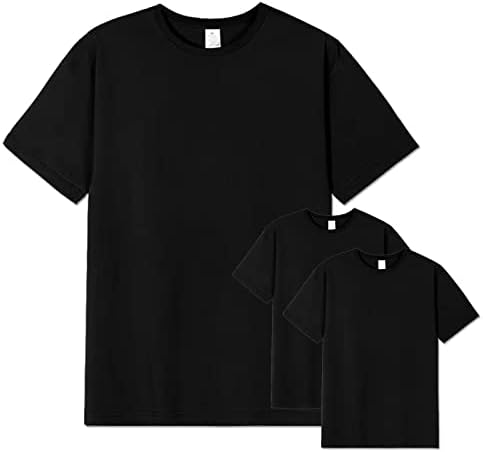 MIXSNOW, Мъжки Памучен Тениска с кръгло деколте и ръкав, 3 опаковки, Однотонная Ежедневна Спортна тениска