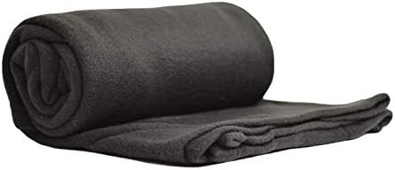 Най-доброто в света Уютно Пътното одеяло от мека микрофлиса, 50 x 60 См, черно -