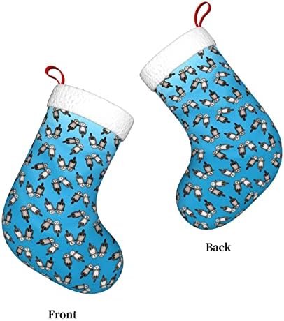 Сладки Коледни Чорапи с Сладък Выдрой, Украшения за Елхи, Коледни Чорапи за Коледа на Празнични партита, Подаръци 18 Инча