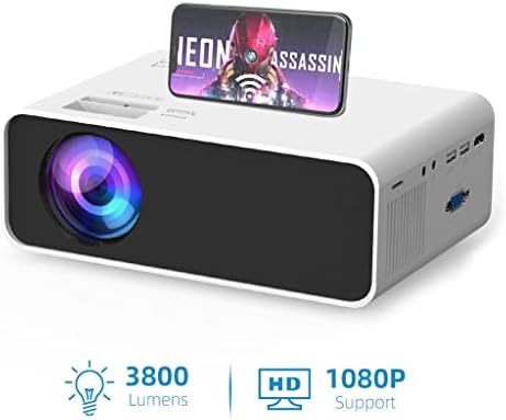 LDCHNH e460 series проектор led Мини-прожектор за смартфон или USB за iPhone и Android, видео проектор (Цвят: D)