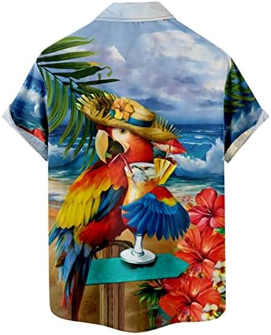 YangqiGY Мъжки Ежедневни Риза с Принтом на Деня на Св. Патрик, Блуза с отложным яка, Риза с копчета, Мъжка Риза