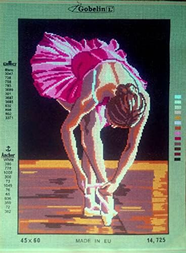Декориран Игла Платно, Гобеленовый Гоблен - Балерина. 18 x 24 от Gobelin L 14.725