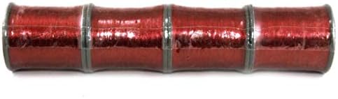 Конци The Design Cart Red Плосък Zari (Метални прежди) за бродиране, Бисероплетения, Производство на бижута и diy (опаковка