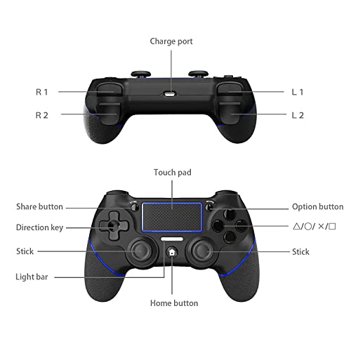 Подмяна на Morenjoy контролера на PS4, Безжичен Bluetooth контролер с двойно Вибрационным Хазартни Джойстик