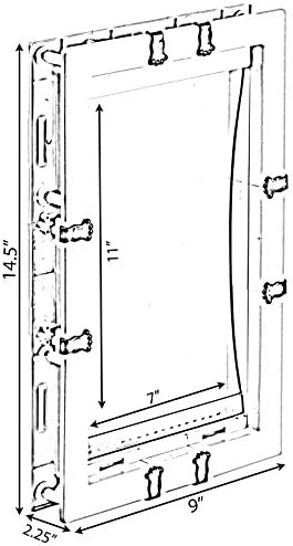 Пластмасова врата от PET пластмаса с Мека Прозорец Клапа за интериор или Екстериор