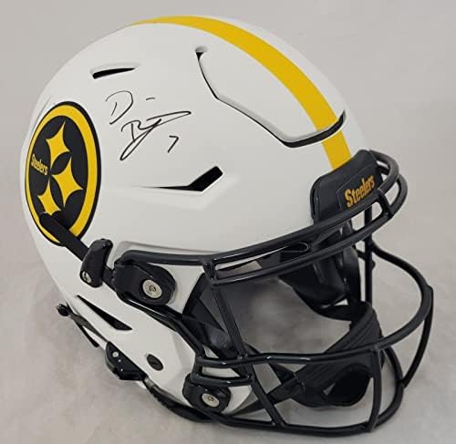 Бен Roethlisberger Подписа договор с Стийлърс F / s Lunar Speedflex Helmet Fanatics Coa - Каски NFL с автограф