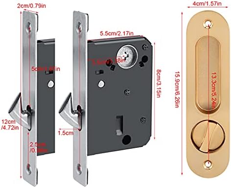 Джобен Автоматично Заключване на вратите с ключ, Двукрилен Система за Заключване на вратите, анти-кражба на Дръжката за заключване