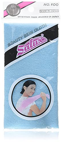 Кърпа за миене на кожата Salux Nylon Japanese Beauty Skin (3) Blue