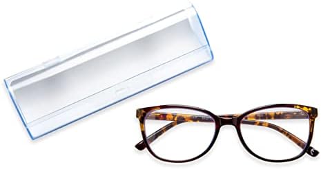 Дамски очила за четене Foster Grant Karleen Pop of Power с Бифокальными лещи Син цвят в стил Котешко око