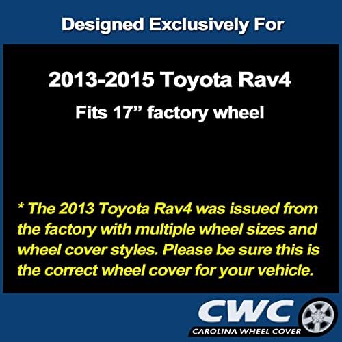 Точно копие на капачката на главината на премиум-клас, замяна за Toyota Rav4 2013-2015, 17-инчов капачката на колелото