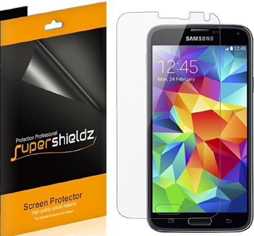 (6 опаковки) Защитно фолио Supershieldz, предназначена за Samsung Galaxy S5 (AT & T, Sprint, T-Mobile, Verizon, US Cellular,