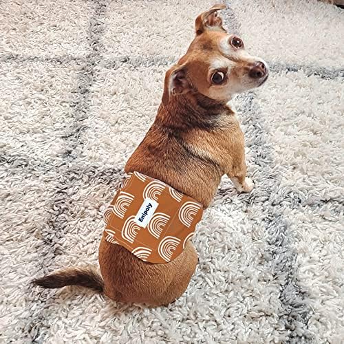 Памперси за кучета Enipoly, 3 опаковки за Многократна употреба Превръзки на Корема, за малки до Средни Кучета, Миещи Тайна