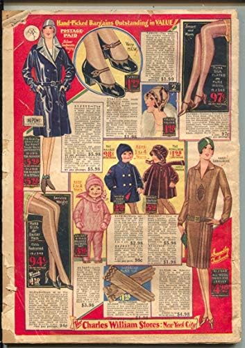 Книгата изгодни покупки-Моден каталог 1929 г.-Магазини Charls Уилямс-бельо-обувки-G
