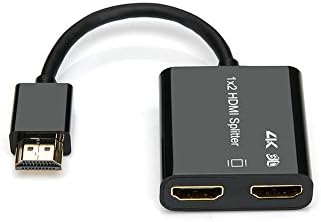 HDMI-сплитер 1 в 2 изхода, 4K /3840x2160P, 1920X1080P/3D, HDCP 2.2, поддържа PS4, PS3, Playstation, DVD-плейър, Xbox и т.н.