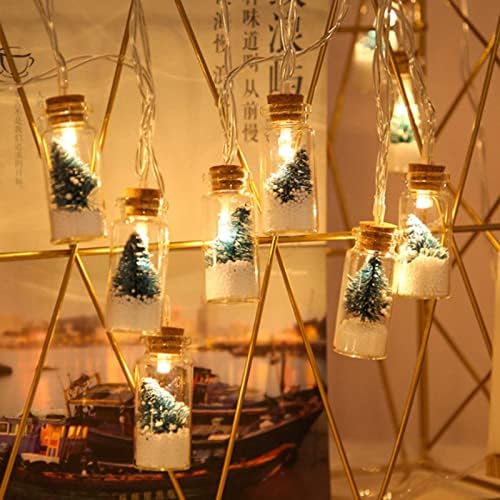 Xianfei Завеси Светлини 9,8 фута Бутилка с Пожелания Коледно Дърво, Медни проводници Гирлянди, Коледни Led Гирлянди,