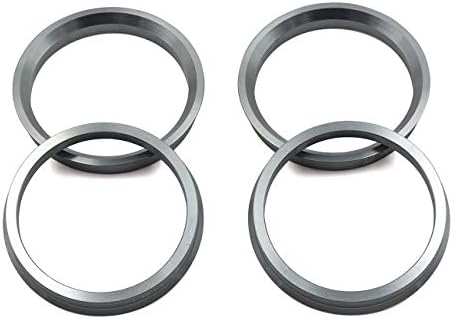 Центрические пръстени на главината от сив алуминий LU лъжа нагоре 4X4 73,1 -60,1 - Комплект от 4