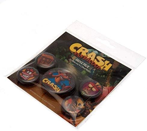 Официален набор икони Crash Bandicoot Button (опаковка от 5 броя)