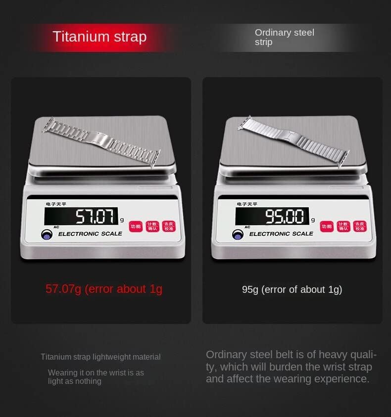 MINGYI Titanium Band Съвместим с Apple Watch Ultra Band 49 мм Титан Метална каишка за часовник с извити ключалката е