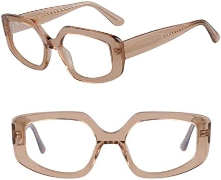 Ailebre Ацетатная Модерно Висококачествено Рамки за очила, Принудителна Синя Светлина, за жени, мъже, Ретро, ретро стил,