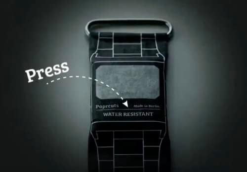 Водоустойчив магнитни цифрови хартиени ръчен часовник. Хартиени часовници, Хартиени часовници, хартиени часовници,