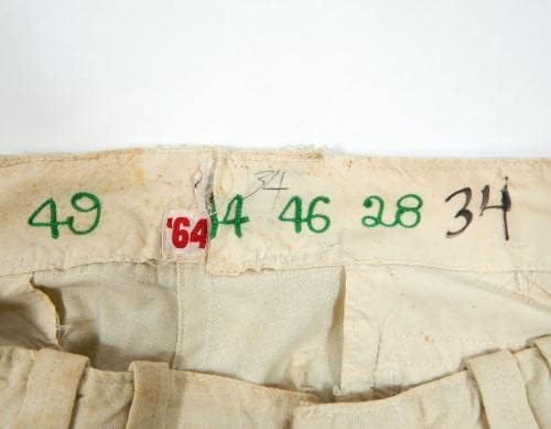 1964 Канзас Сити Атлетикс Това Феррик #49 Използвани в играта Бели Панталони DP26400 - Използваните В играта панталони MLB