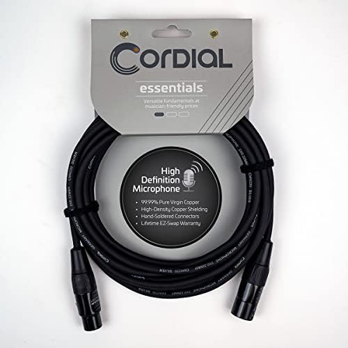 Кабел за балансирано микрофон CORDIAL Essentials XLR - XLR Female - XLR Male, 33 Фута, Микрофон, кабел