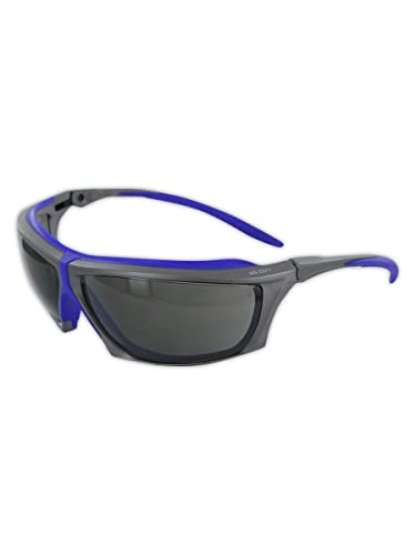 Удароустойчив Защитни очила MAGID със защита от замъгляване с възглавница TPR, 1 Чифт, Затъмнени лещи