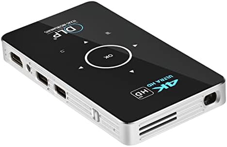 Лунен Гривна UHD Mini Поддръжка на Smart 1080P за Домашно TF 4K Преносим USB-карти, HDMI Проектор Първоначално Гривна